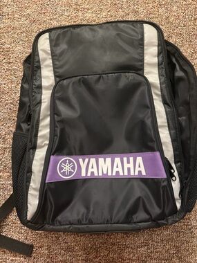 Yamaha Black and Purple Logo Backpack for Instruments